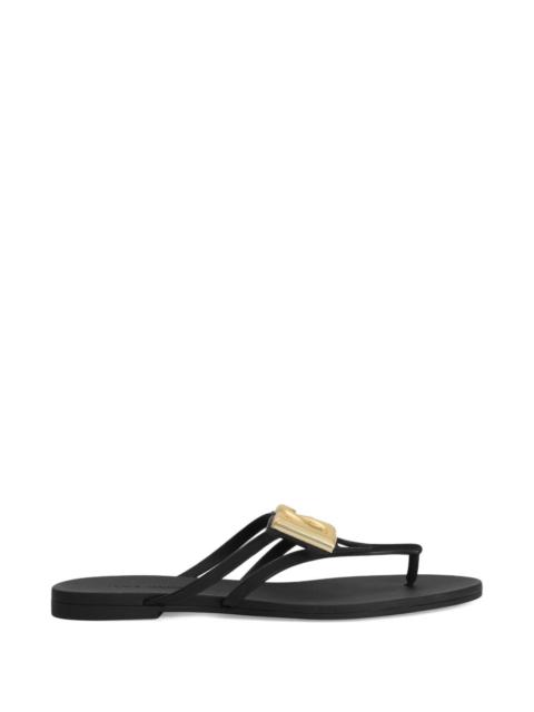 Dolce & Gabbana Dolce & Gabbana Women Dg Logo Thong Sandals