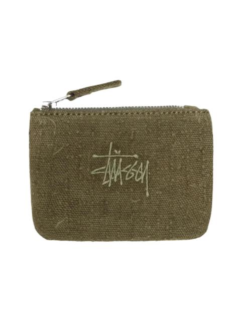 Stüssy Stussy Needle Punch Coin Pouch Olive