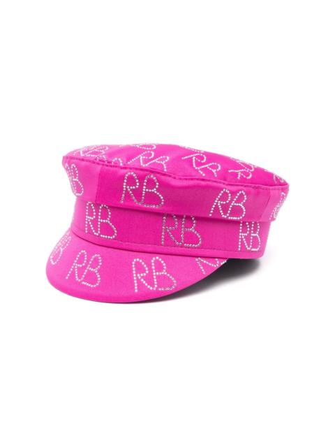 RUSLAN BAGINSKIY Baker Boy Logo Strass Hat