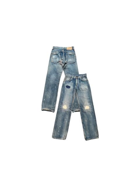 Other Designers Edwin X Takeo Kikuchi Selvedge Distressed Denim Jeans 30x33