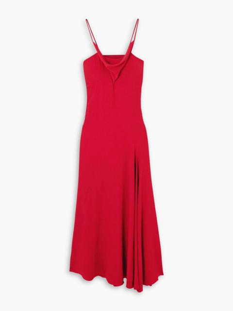 Isabel Marant Kapri draped open-back crepe maxi dress