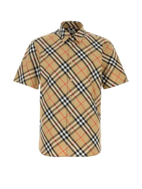 Burberry Burberry Men Printed Poplin Shirt