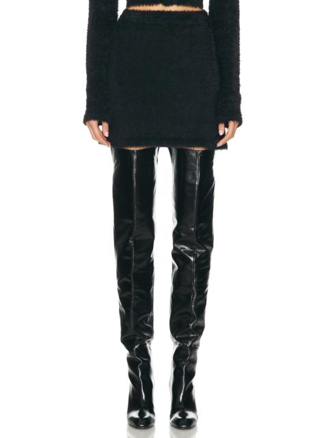 Helmut Lang Mini Eyelash Skirt