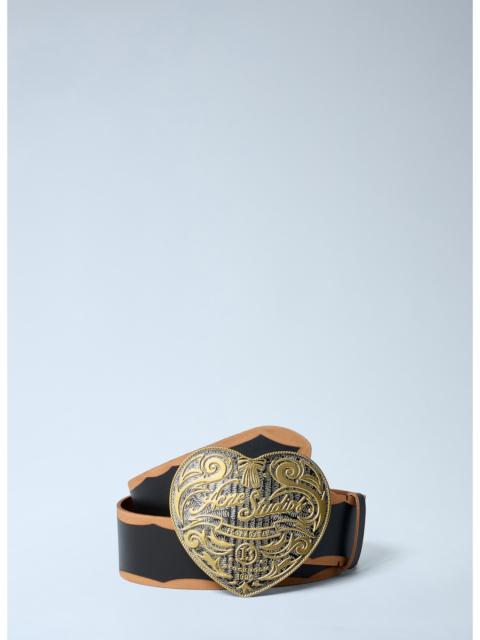 Acne Studios Acne Studios Women Heart Logo Engraved Belt
