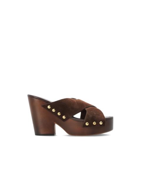 PARIS TEXAS PARIS TEXAS Marisol Brown Sandals New And Authentic (Women's