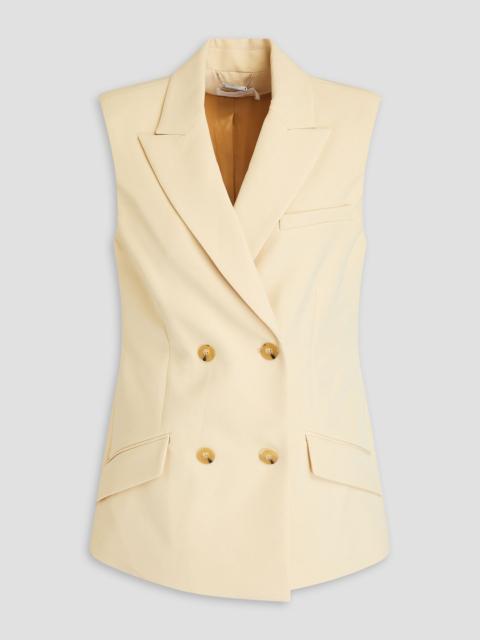 SIMKHAI Nori double-breasted crepe vest