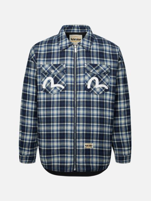 EVISU Reversible with Seagull Print Loose Fit Shirt Jacket