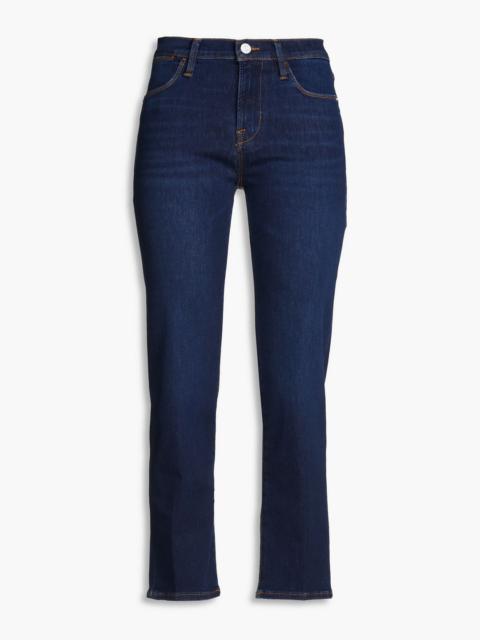 FRAME Le High Straight cropped high-rise straight-leg jeans