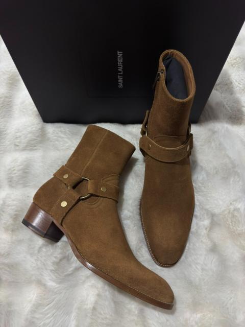 SAINT LAURENT Brand new, authentic Saint Laurent (SLP) Chelsea boots with buckle detail.