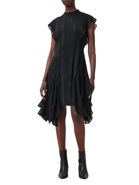 ALLSAINTS AllSaints Fleur Texture Dress in Black at Nordstrom