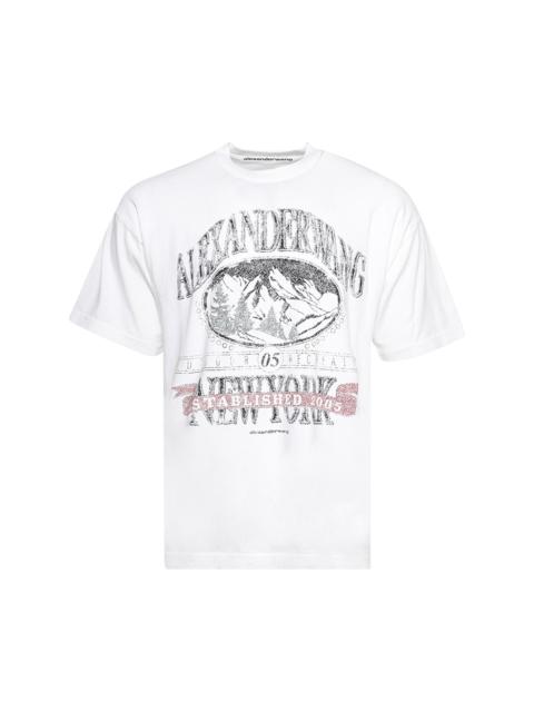 Alexander Wang Alexander Wang Short-Sleeve T-Shirt W/ Graphic 'Vintage White'
