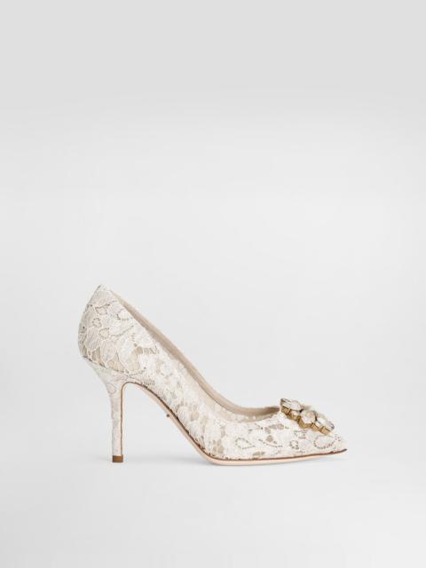Dolce & Gabbana Pump in Taormina lace with crystals