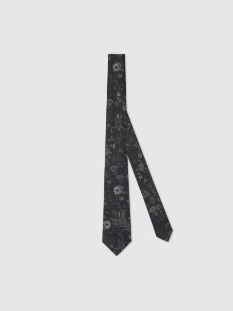 GUCCI Printed silk tie