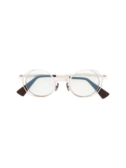Kuboraum round frame sunglasses
