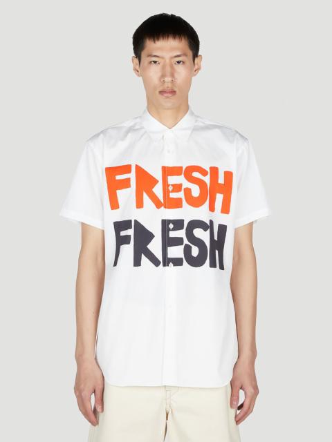 Comme des Garçons SHIRT x Brett Westfall Text Print Shirt