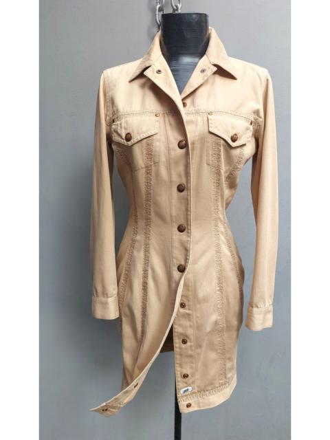 Jean Paul Gaultier Junior Gaultier Beige Utility Shirt Dress