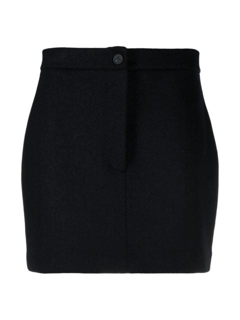 Thom Browne Cotton Wool Mini Skirt