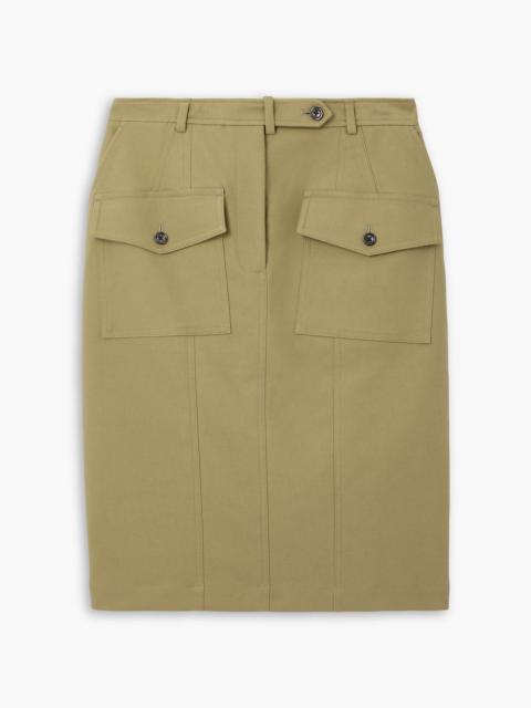 TOM FORD Cotton-blend twill skirt