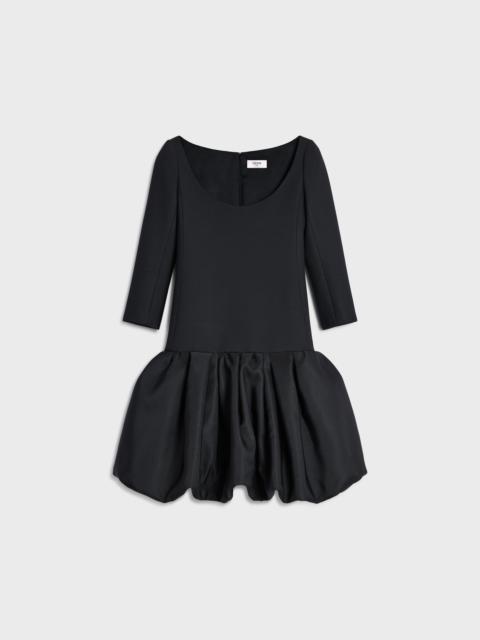 CELINE boule skirt dress IN wool and silk cady