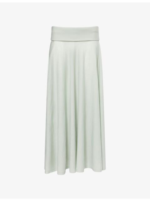 Alaïa Fine-Knit Wool Maxi Skirt