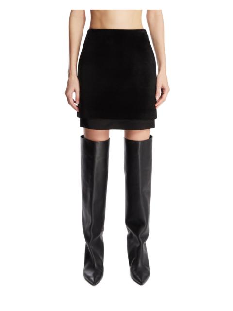 Jil Sander Black Layered Skirt