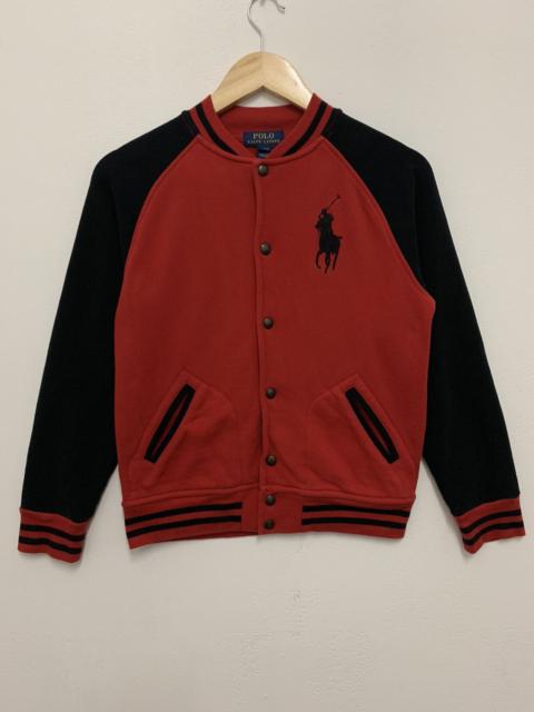 Polo Ralph Lauren - Polo Raplh Lauren Varsity Jacket Small Red