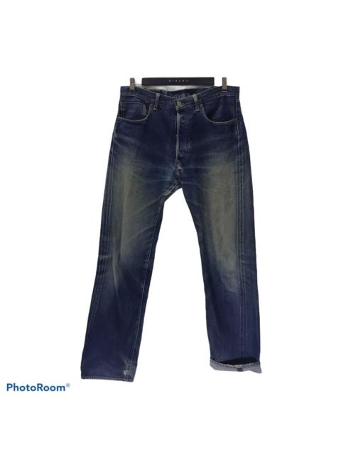 Blue Blue Japan HR Market Mudwash Distressed Denim Selvedge Jeans