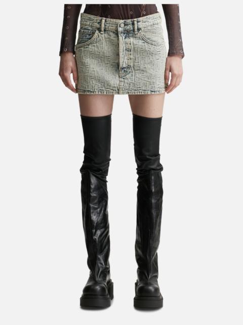 Acne Studios MONOGRAM DENIM MINI SKIRT