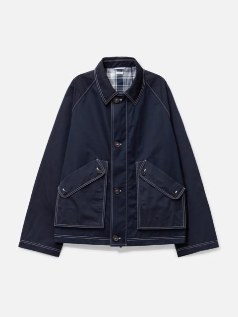 Thom Browne TYPEWRITER CLOTH CROPPED FIELD JACKET