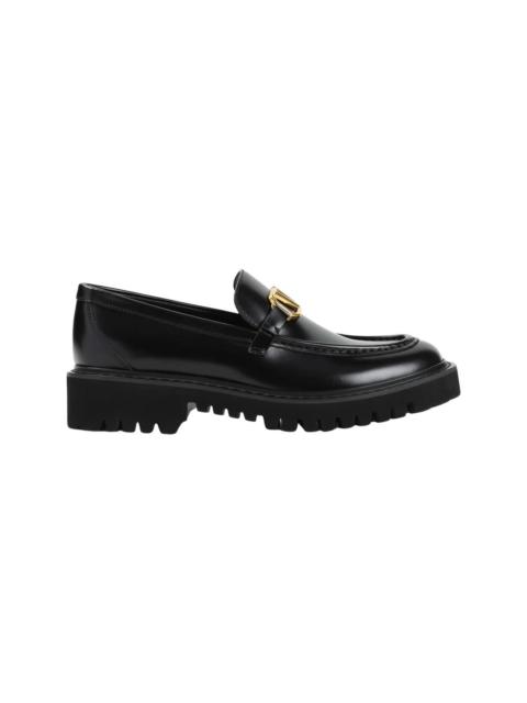 Valentino VALENTINO GARAVANI Women's Black Leather Loafers New & Authe