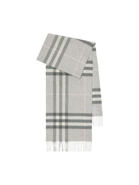 checked cashmere scarf