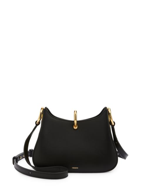 rabanne Rabanne The Small Ring Leather Shoulder Bag in Black at Nordstrom