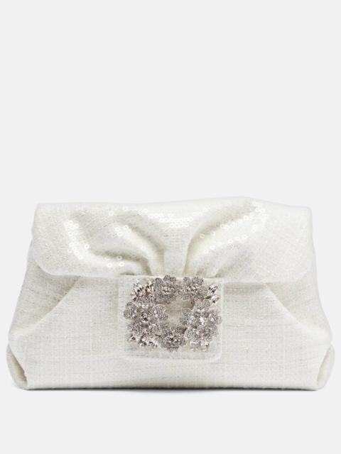 Roger Vivier Efflorescence Micro sequined clutch