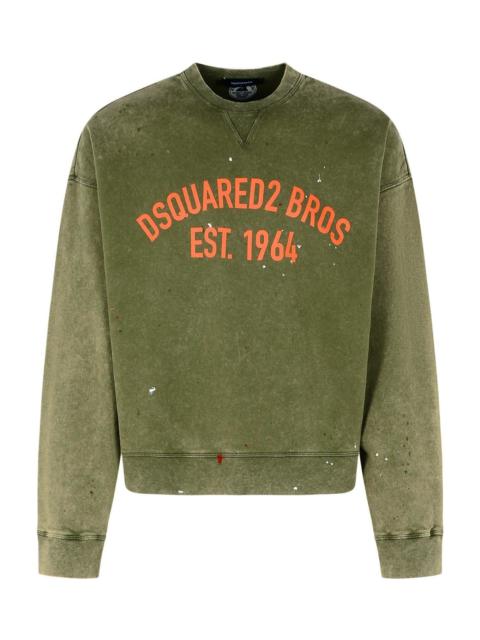 DSQUARED2 Marble Dyed Vanish Spot Cypro Fit Sweatshirt