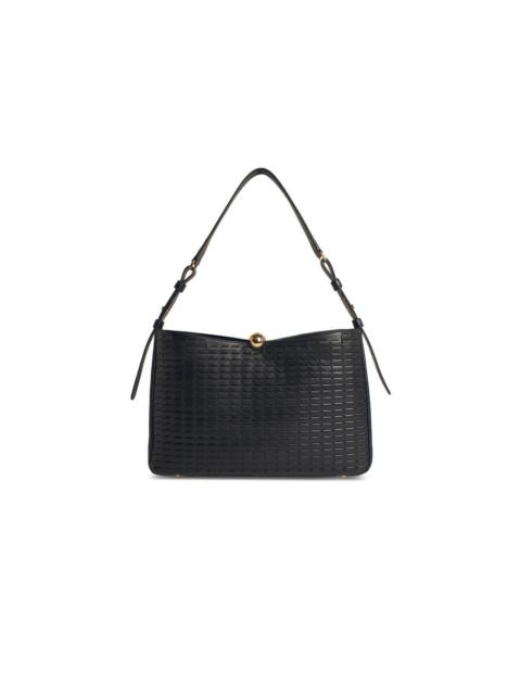FURLA Furla Large Sfera Soft Black Leather Bag