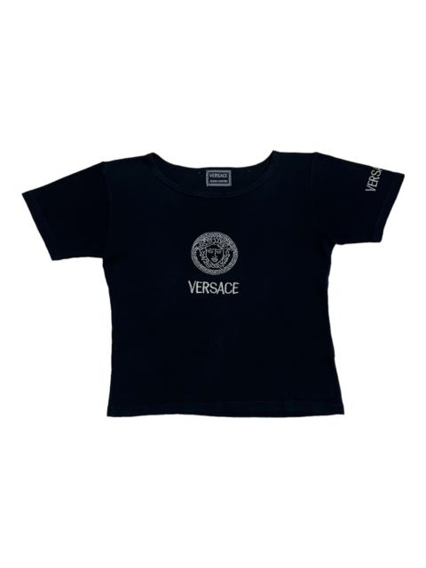 Other Designers Vintage - Vintage Designer Versace Medusha Embroidery Tee