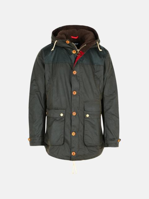 Barbour GREEN WAX COTTON PARKA GAME