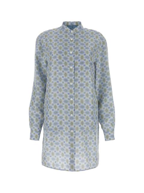 Prada Prada Women Printed Silk Shirt Dress