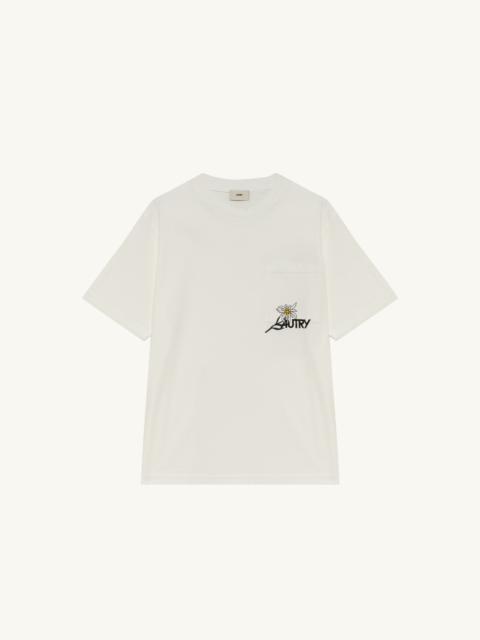 AUTRY UNISEX EDELWEISS POCKET GRAPHIC TEE