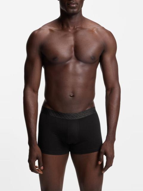 BOSS BOSS Assorted 3-Pack Power Stretch Cotton Trunks Gift Box in Black at Nordstrom