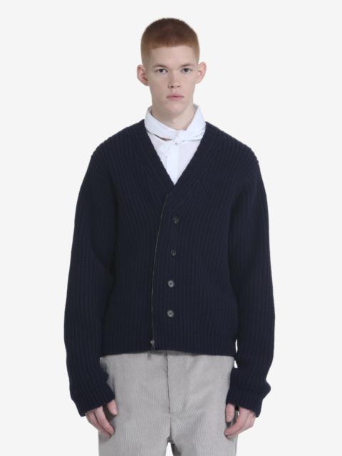 N°21 V-NECK SWEATER WITH BUTTONS AND ZIP