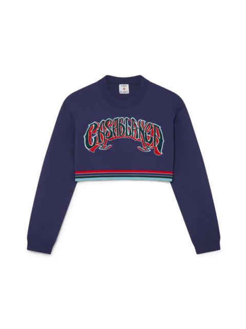 CASABLANCA Baseball Cropped Jumper | Casablanca Paris
