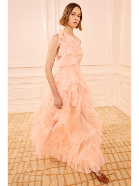 ULLA JOHNSON Nepenthe Ruffle Silk Dress