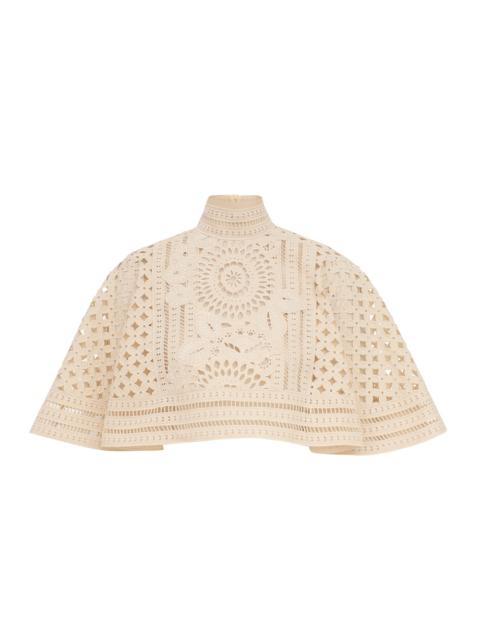 Zimmermann INDRA EMBROIDERED CAPE