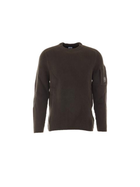 C.P. Company C.P. Company Men Ribbed Lens Sweater