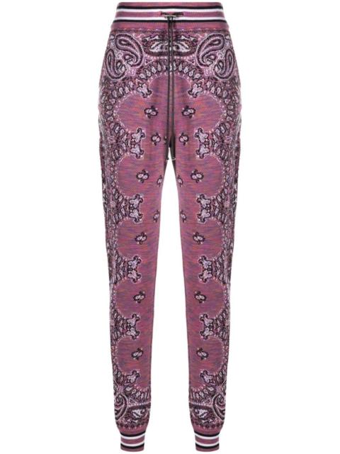 AMIRI bandana-pattern knitted track pants