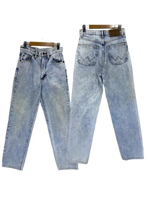 Other Designers Vintage - 25x27 Vtg 90s Wrangler Acid Wash Faded Dirty Denim Jeans