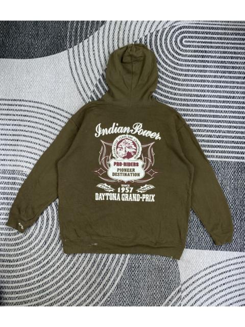 Other Designers Japanese Brand - Vtg World Smack Basic Olive Green With Paint Stain Hoddies