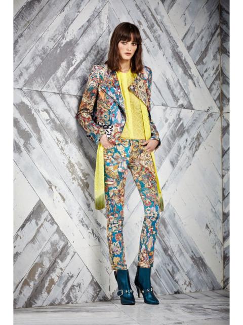 Other Designers Just Cavalli - Pre Fall 2014 Persian Tapestry Pattern Biker Jacket