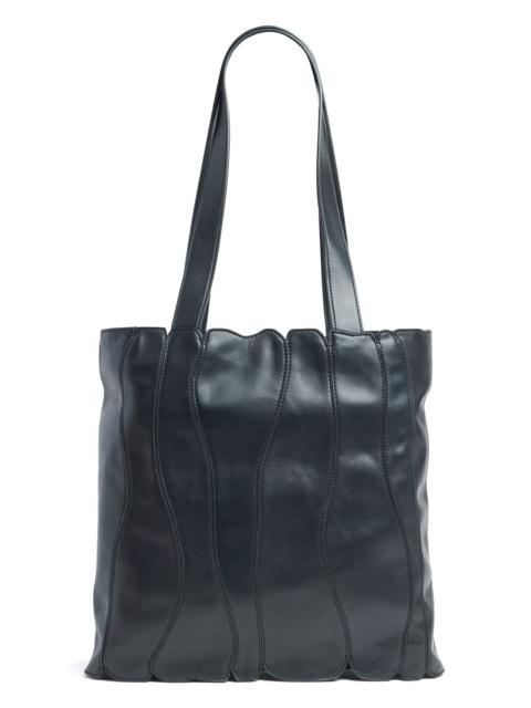 Collina Strada BLACK GRAPE FAUX LEATHER CATERPILLAR TOTE